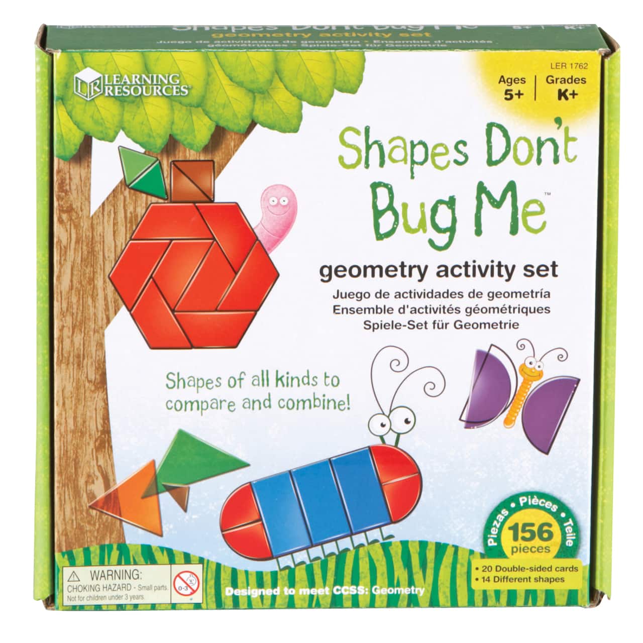 Learning Resources&#xAE; Shapes Don&#x27;t Bug Me&#x2122; Geometry Activity Set